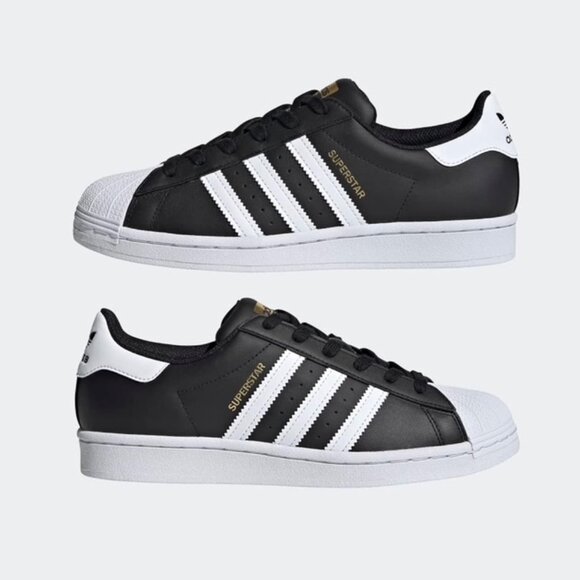 Adidas Original Women's Superstar Black and White, Size 8 - Picture 4 of 6